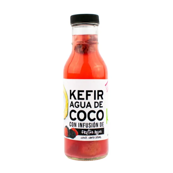 Kefir Agua de Coco con Infusión de Frutos Rojos Kinam 375 ml