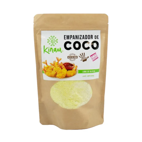 Empanizador de Coco Kinam Alto en Fibra Libre de Gluten 100% Artesanal 200 g
