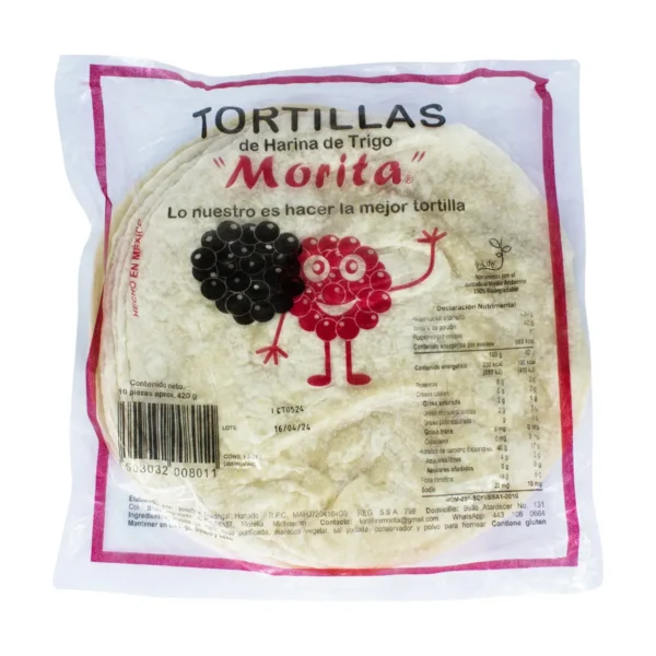 Tortillas de Harina Tortillas Morita Harina de Trigo 250 g