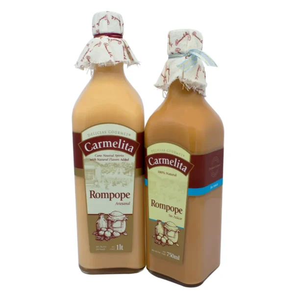 Rompope Tradicional Sin Azúcar Sabor Cappuccino Crema De Mezcal Delicias Gourmet Carmelita 1L