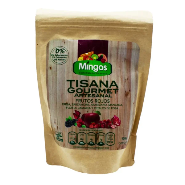 Tisana Gourmet Artesanal Mingos Frutos Rojos 120 g