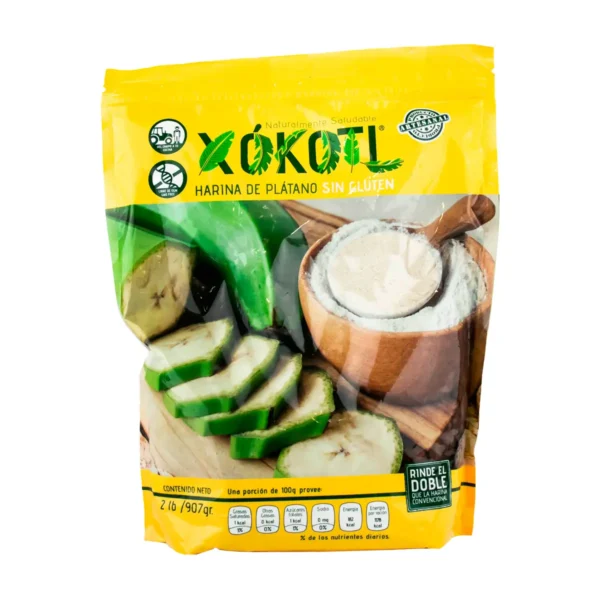 Harina de Plátano Xokotl Sin Glutén 453 g. - Image 2