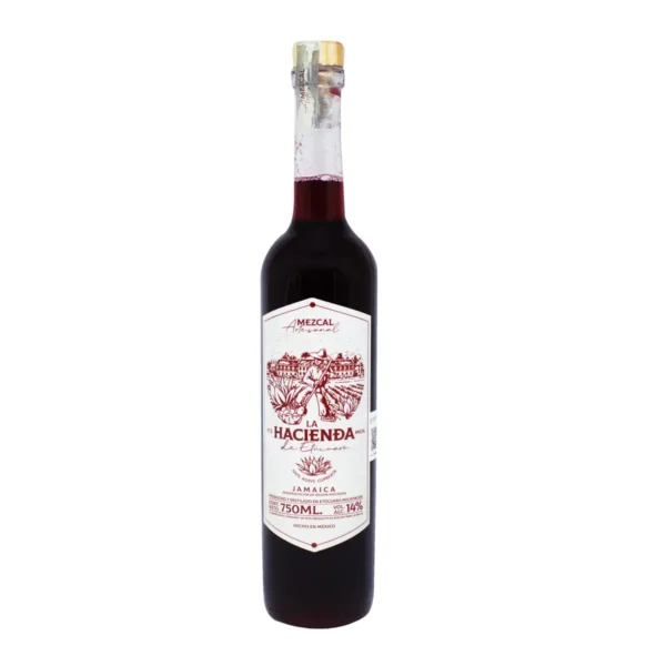 Mezcal Artesanal La Hacienda De Etúcuaro Sabor Jamaica 750 ml