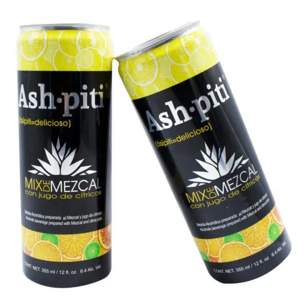 Mix de Mezcal ASHPITI Jugo de Cítricos 355ml - Image 2
