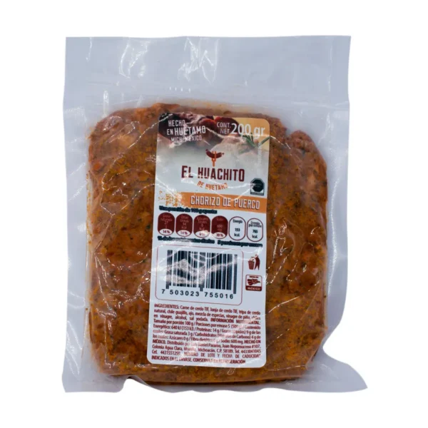 Chorizo De Puerco El Huachito Hecho en Huetamo 200 g