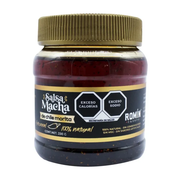 Salsa Macha de Chile Morita  Romín Casero 230 g