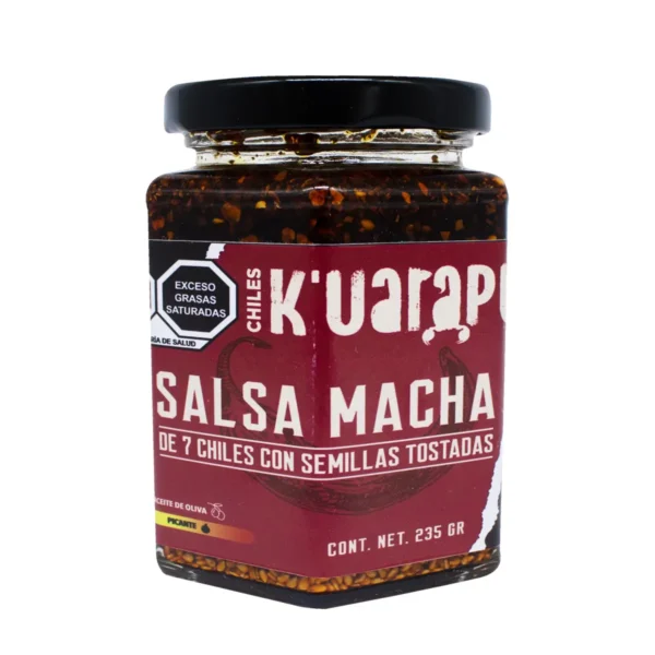 Salsa Macha Chiles K´uarapu de 7 Chiles con Semillas Tostadas 190 g - Image 5