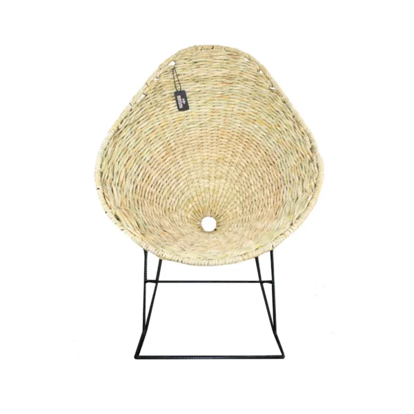 Mecedora Artesanal de Tule Color Beige Biotura