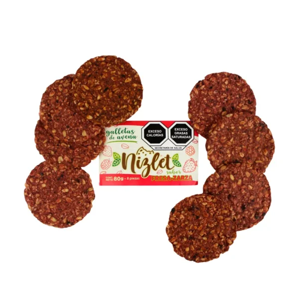 Galletas de Avena Nizlet Fresa Zarza  80 g