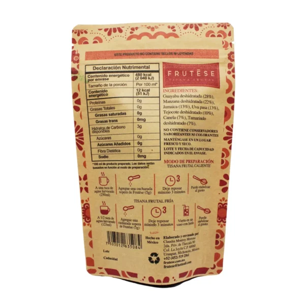 Tisana Frutal Frutese Estilo Ponche Mexicano 80 g - Image 4