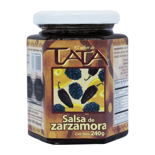 Salsa de Zarzamora El Sabor de Tata 100% Natural 240 g