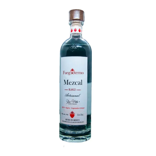 Mezcal Blanco Artesanal Fuego Eterno 100% Agave Cupreata Chino 750 ml