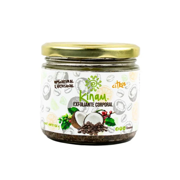 Exfoliante Corporal Coco y Café Kinam Citrus 100% Natural y Artesanal 60g