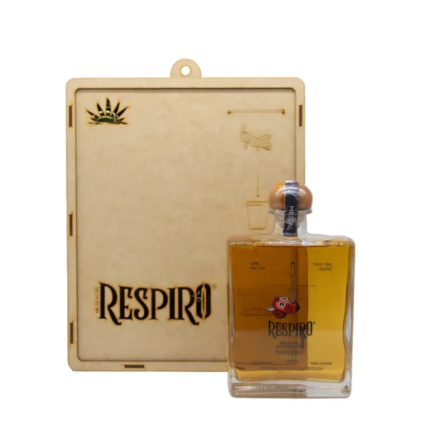 Mezcal Artesanal Añejo Respiro 100% agave cupreata 750 ml - Image 2