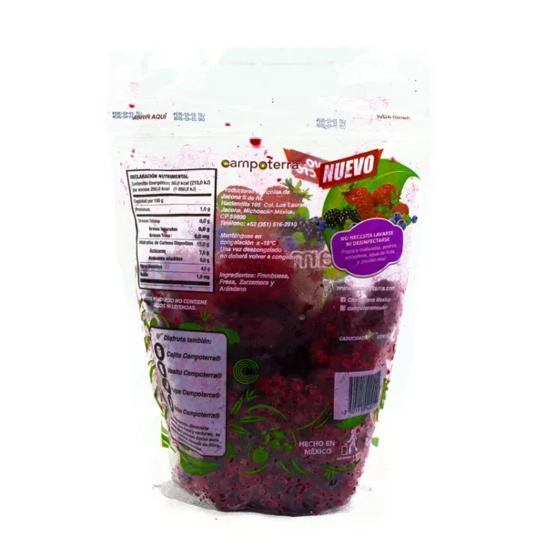 Mix de Moras Congeladas Campoterra Fruta 100% Natural 500 g - Image 2