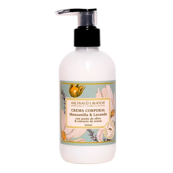Crema Corporal Manzanilla y Lavanda Aromas y Lavanda Aceite de Olivo y Extracto de Avena 250 ml