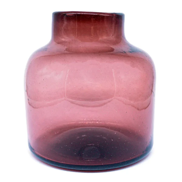 Jarrón de Cristal Rosa Zilá Home Decor