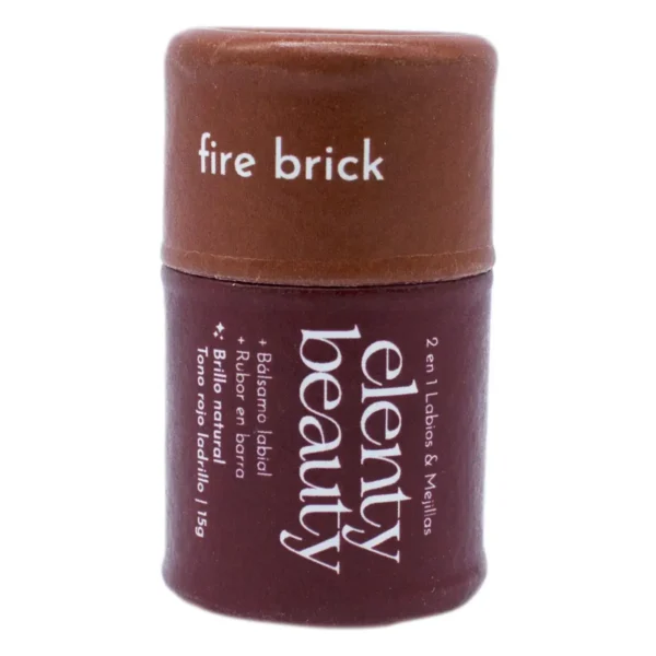 Dos en Uno Bálsamo Hidratante y Tinta Nutritiva Elenty Rojo Ladrillo 15 g