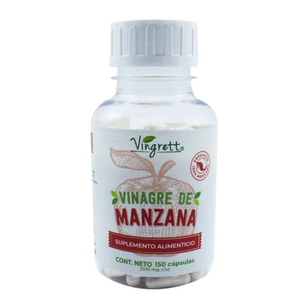 Suplemento Alimenticio a Base de Vinagre de Manzana Vingrett 150 cápsulas