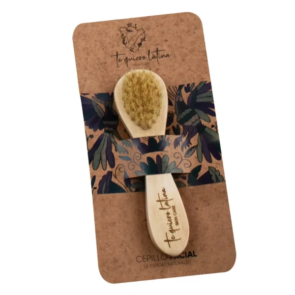 Cepillo Facial Cerdas Naturales Te Quiero Latina