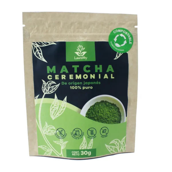 Matcha Ceremonial Laurelthy Origen Japonés 100% Puro 30 g.