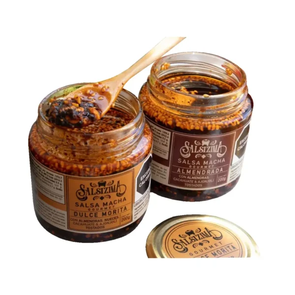 Salsa Macha Gourmet Dulce Morita y Almendrada Salsízima 200 g