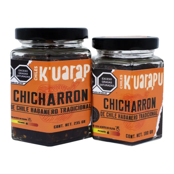 Chicharrón de Chile Habanero K'uarapu Tradicional Chocolate 190 g