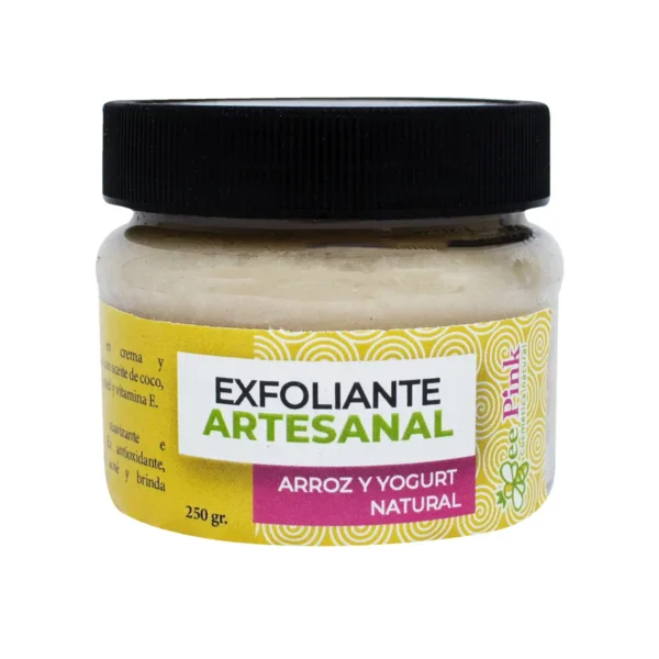 Exfoliante Artesanal Ápicola Celda Real Arroz y Yogurt Natural 250 g