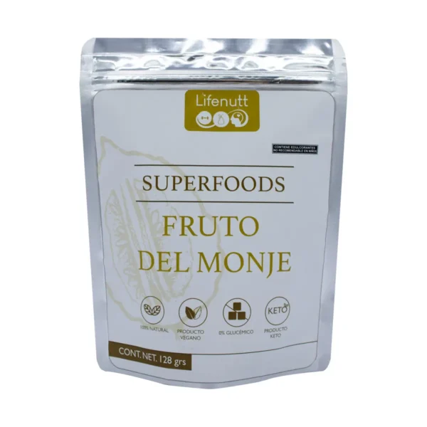 Fruto del Monje Superfoods Lifenutt 128 g 100% Natural Vegano Keto 0% Glucémico