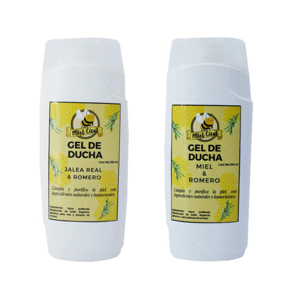 Gel de ducha corporal de Jalea Real&Romero/Miel&Romero, Miel Cita 550 ml