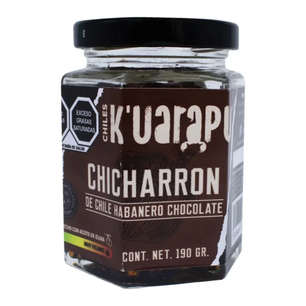 Chicharrón de Chile Habanero K'uarapu Tradicional Chocolate 190 g - Image 4
