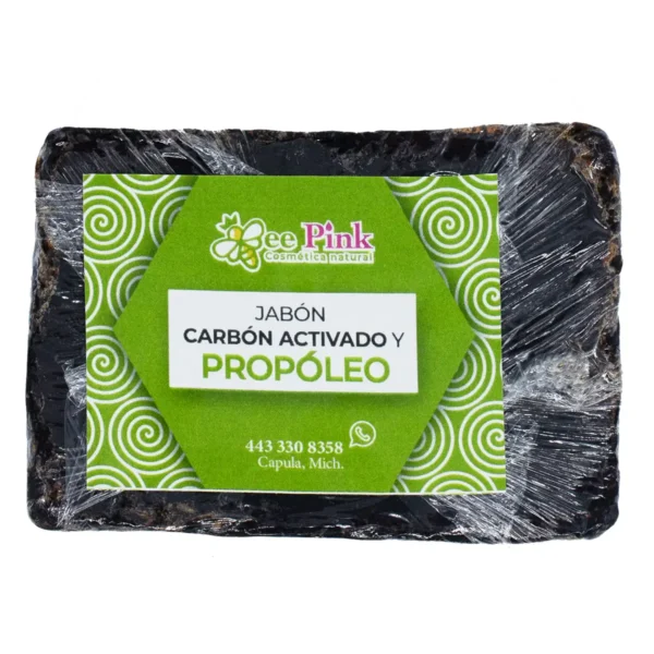 Jabón Carbon Activado y Propóleo Ápicola Celda Real