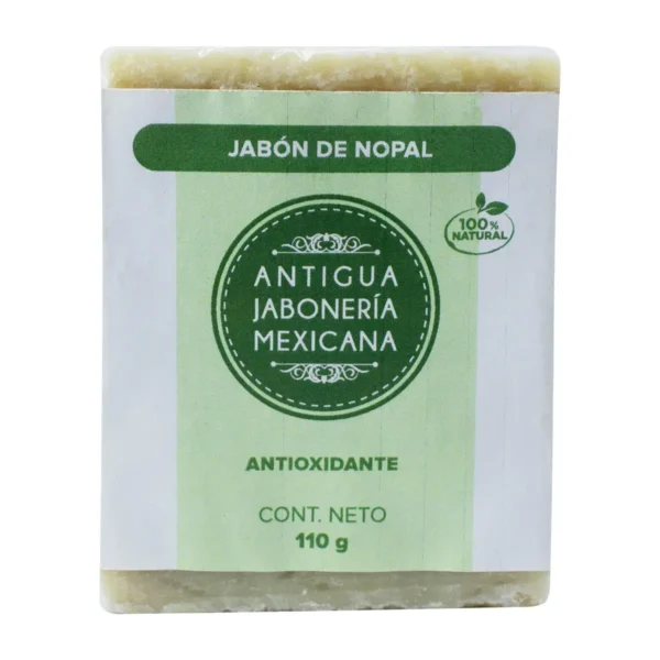 Jabón de Nopal Antigua Jabonería Mexicana Antioxidante 110 g