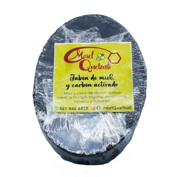Jabón de Miel y Carbón Activado Miel Quetzali