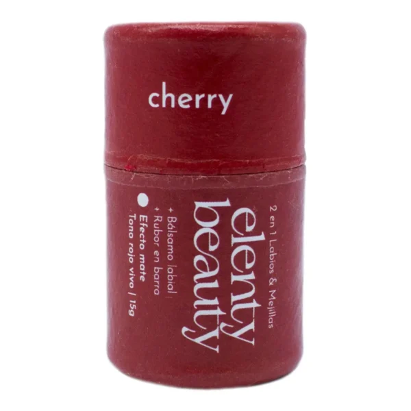 Dos en Uno Bálsamo Hidratante y Tinta Nutritiva Elenty Cherry 15 g