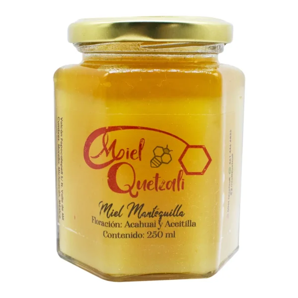 Miel Mantequilla Miel Quetzali floración de Acahual y Aceitilla 250 ml