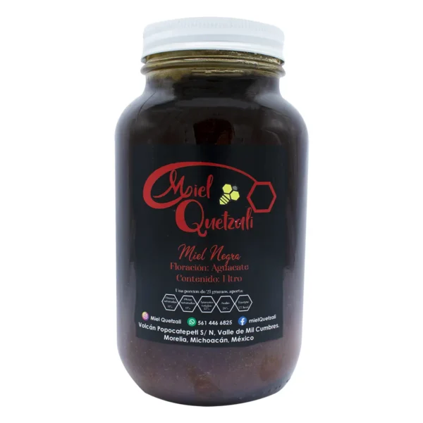 Miel Negra Miel Quetzali Floración de Aguacate 1 L