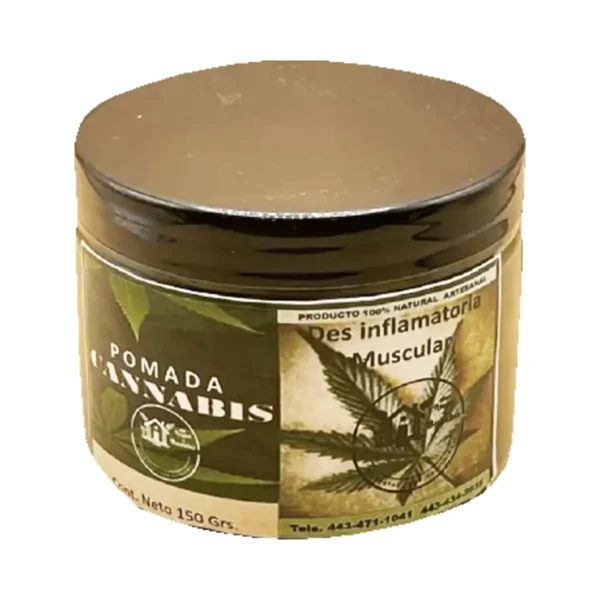 Pomada Cannabis Desinflamatorio Muscular Cabaña Bambú 150g