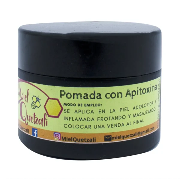 Pomada con Apitoxina Miel Quetzali