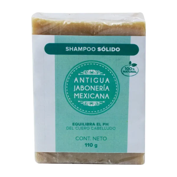 Shampoo Sólido Antigua Jabonería Mexicana Equilibrador de PH en Cuero Cabelludo 110 g