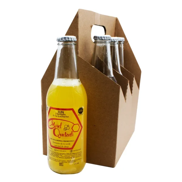 Champaña de las Kombuchas Miel Quetzali 100% Bebida Probiótica 275 ml