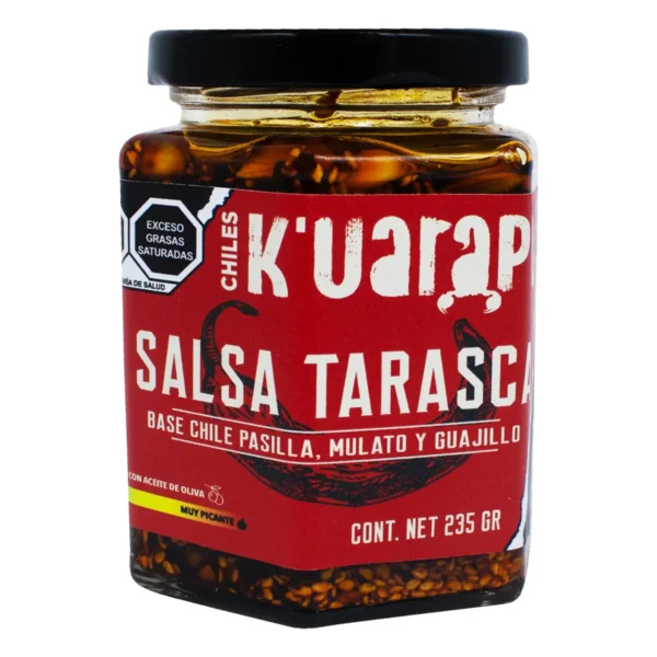 Salsa Tarasca Chiles K'uarapu a Base de Chile Pasilla, Mulato y Guajillo 235 g