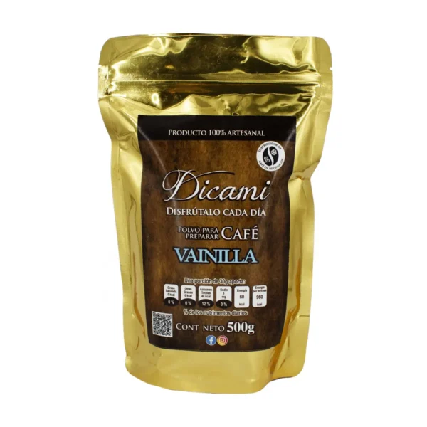 Polvo para preparar café Dicami sabor vainilla 500 g
