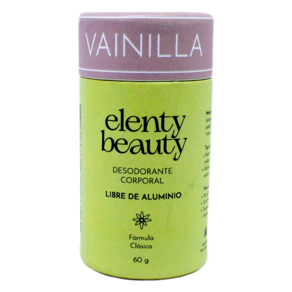 Desodorante Corporal olor Vainilla Elenty Beauty Formúla Clásica 60 g