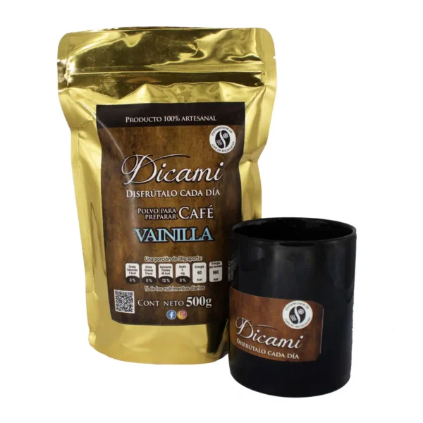Polvo para preparar café Dicami sabor vainilla 500 g - Image 2