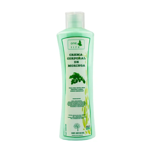 Crema Corporal de Moringa OneLife Piel Extra Seca 500 ml