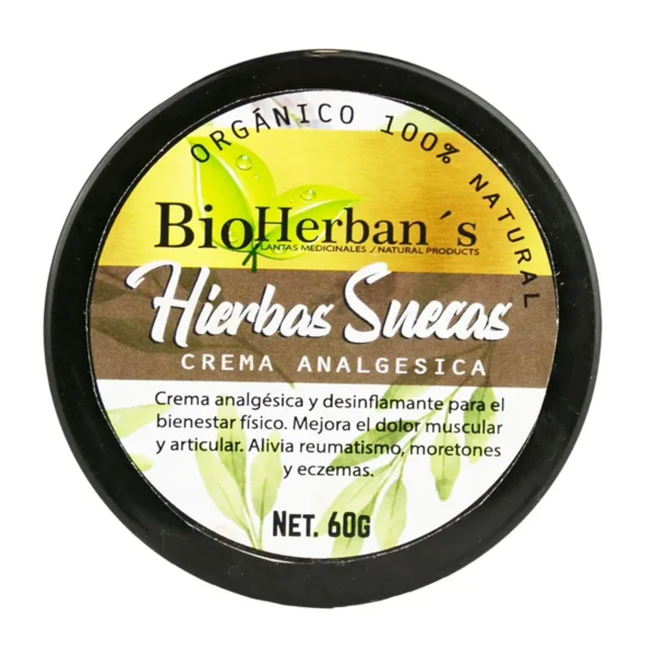 Crema analgésica Hierbas Suecas Bio Herbans 60 g.