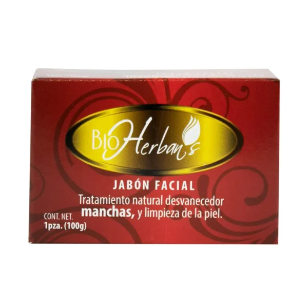 Jabón facial desvanecedor Bio Herbans 100 g.