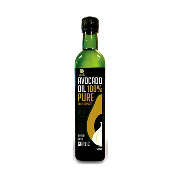 Aceite de aguacate extra virgen con ajo BR Naturals 500 ml.