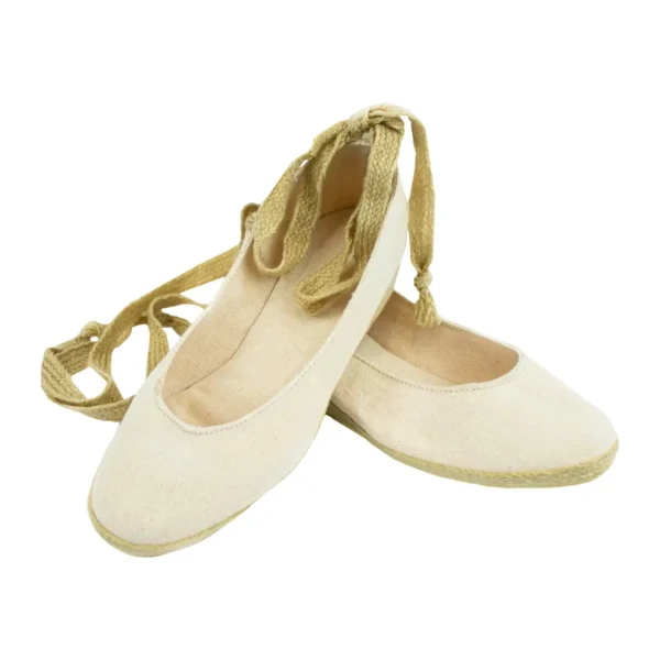 Alpargatas Sujey hechas a mano color beige